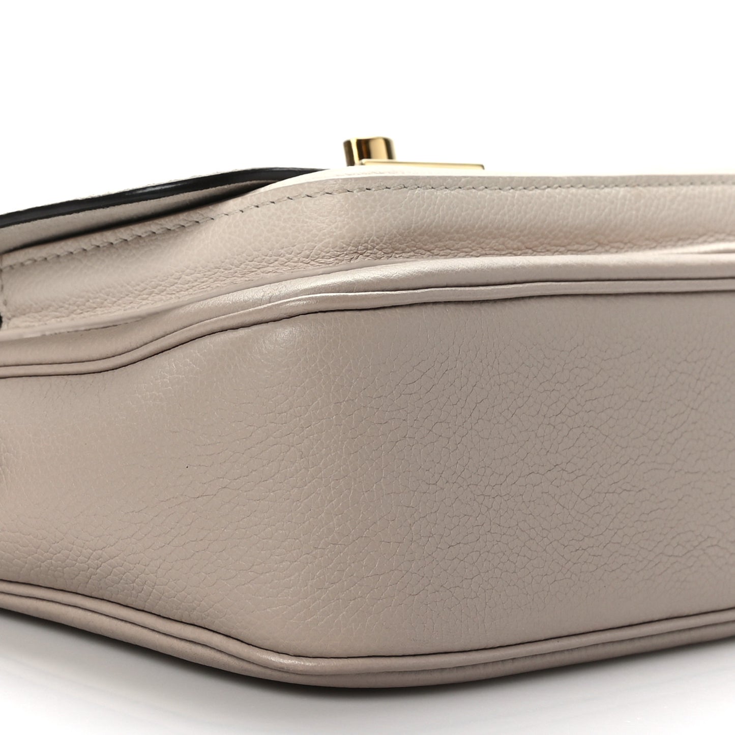 Grained Calfskin Lockme Tender Greige