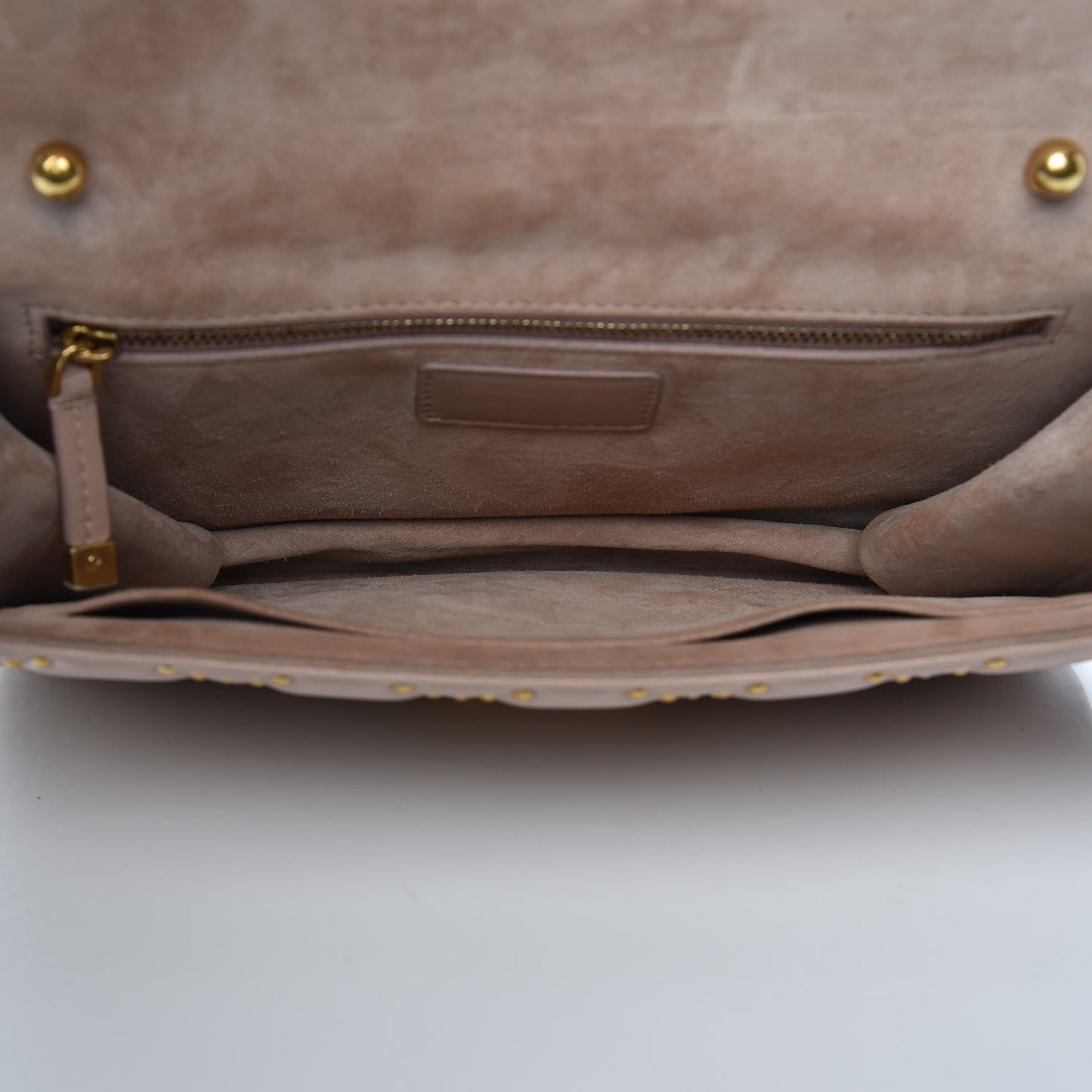 Lambskin Cannage Studded Large Dioraddict Flap Bag Nude