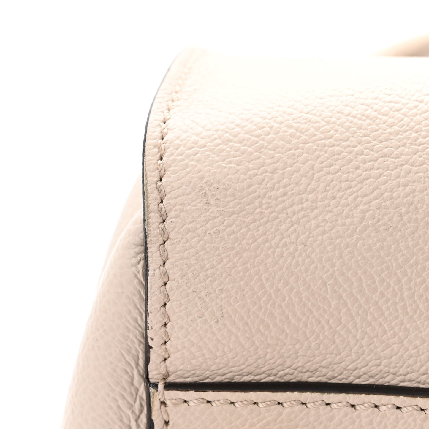 Soft Grain Calfskin Medium Buckle Tote Limestone