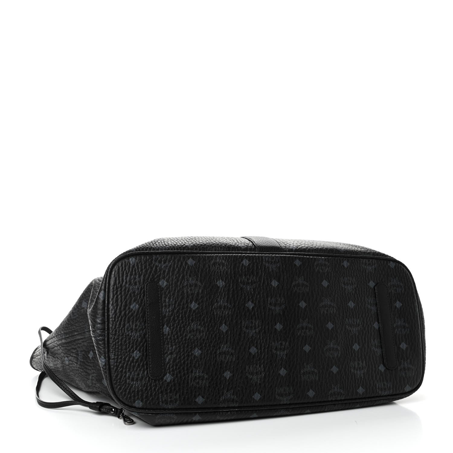 MCM Visetos Large Liz Reversible Shopper Tote Black 3 of 8