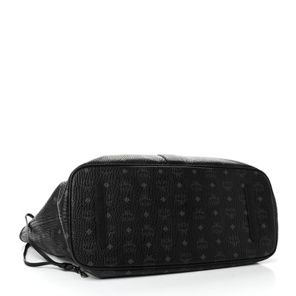 MCM Visetos Large Liz Reversible Shopper Tote Black 3 of 8