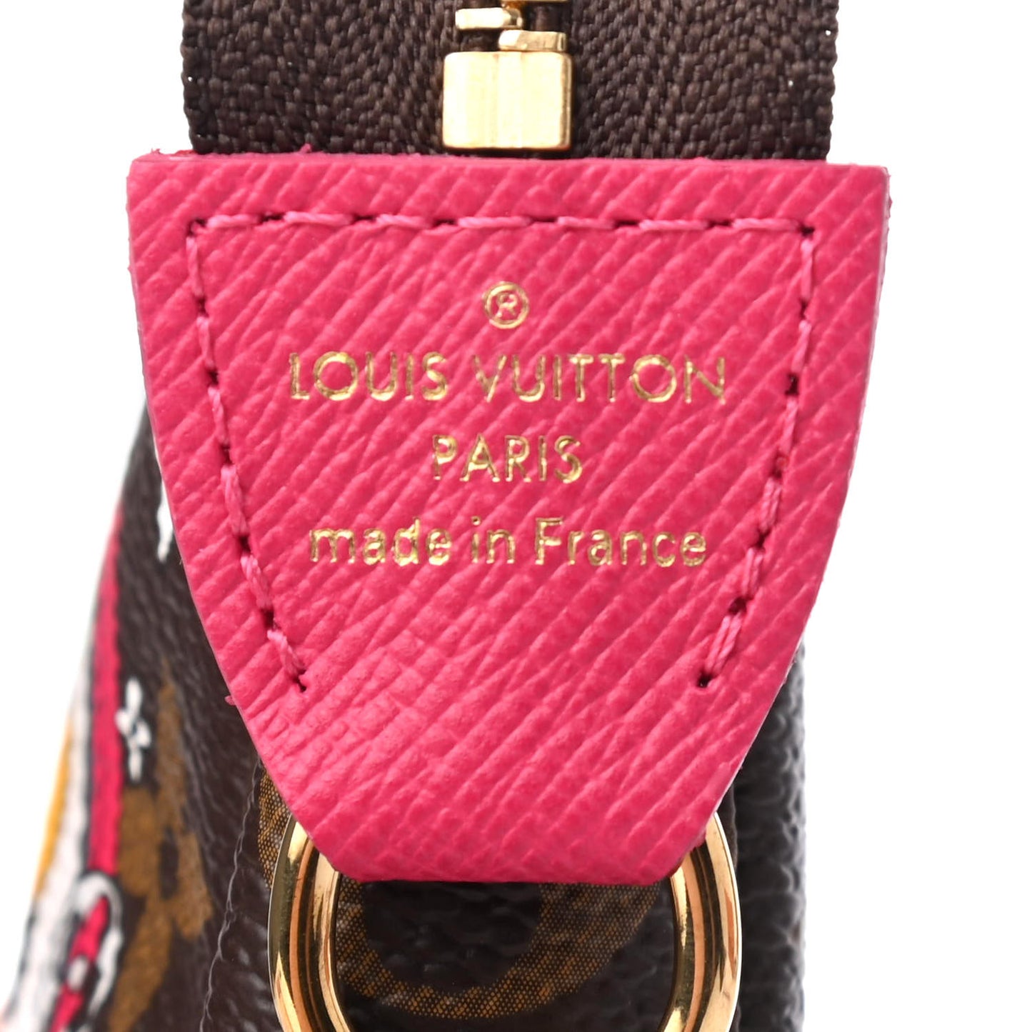 Monogram 2019 Christmas Animation Mini Courchevel Pochette Accessories Fuchsia