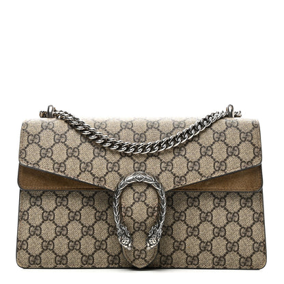 Gucci GG Supreme Monogram Small Dionysus Shoulder Bag Taupe 1 of 11