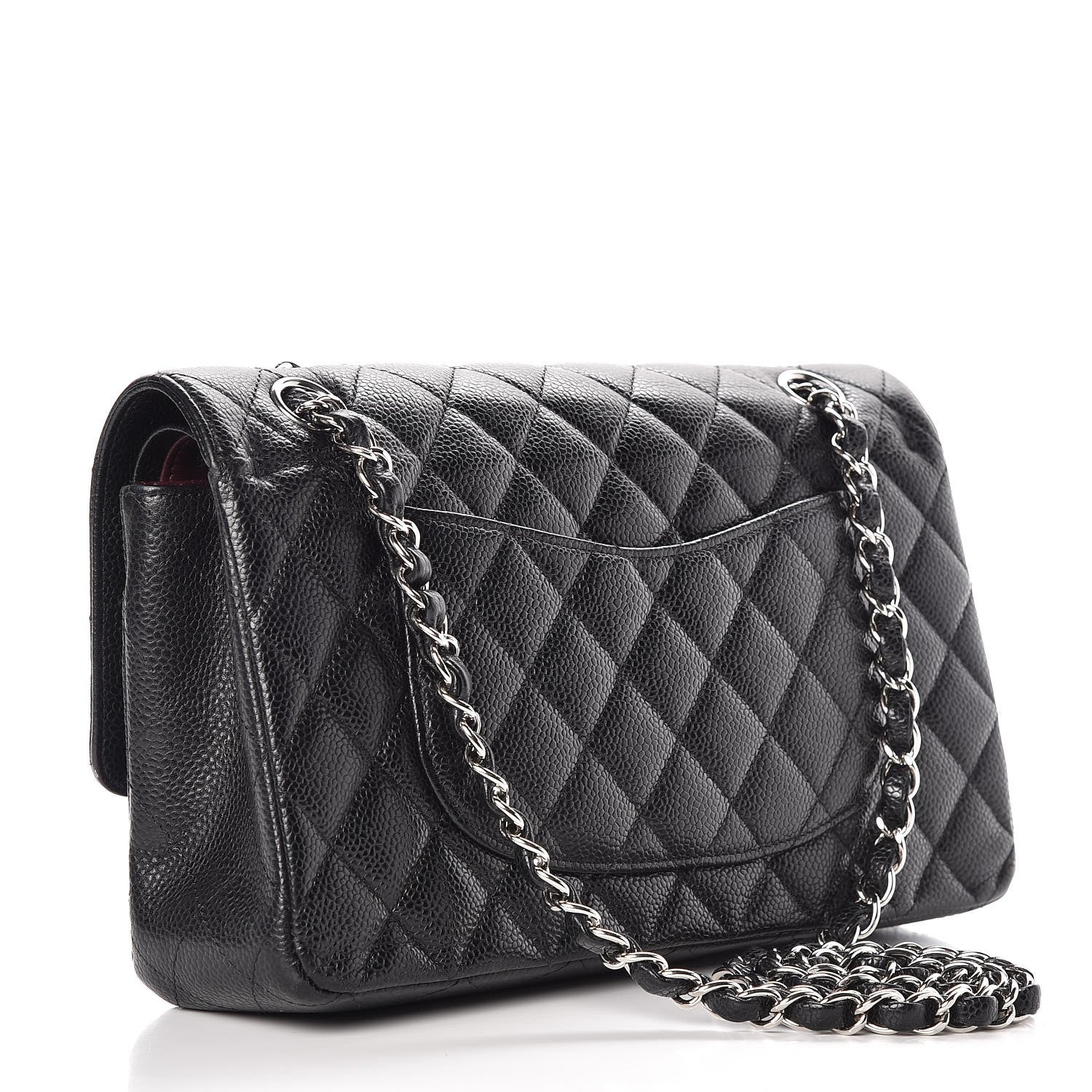 Chanel Caviar Quilted Medium Double Flap Black 3 of 9