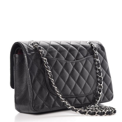 Chanel Caviar Quilted Medium Double Flap Black 3 of 9