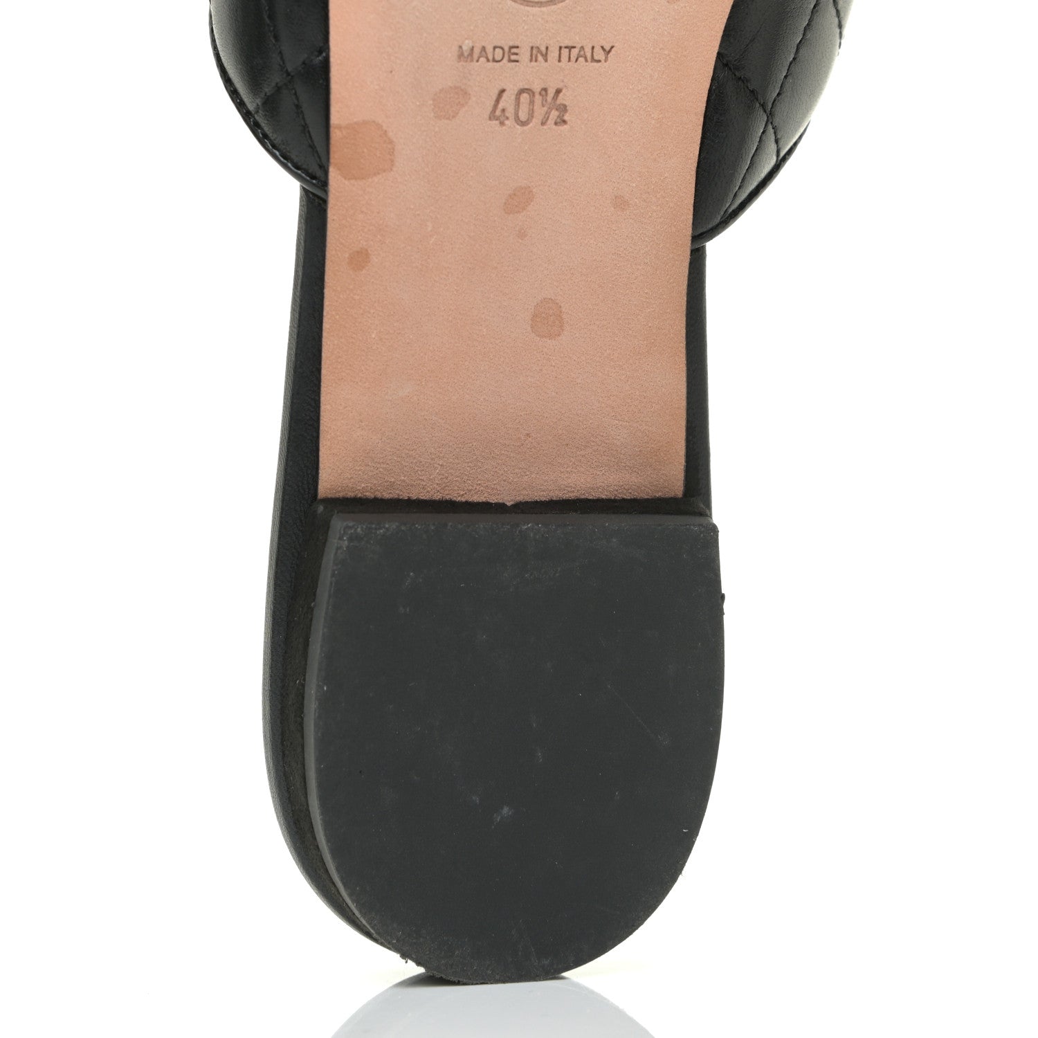 Chanel Lambskin Kid Suede Quilted Mules 40.5 Black 9 of 17