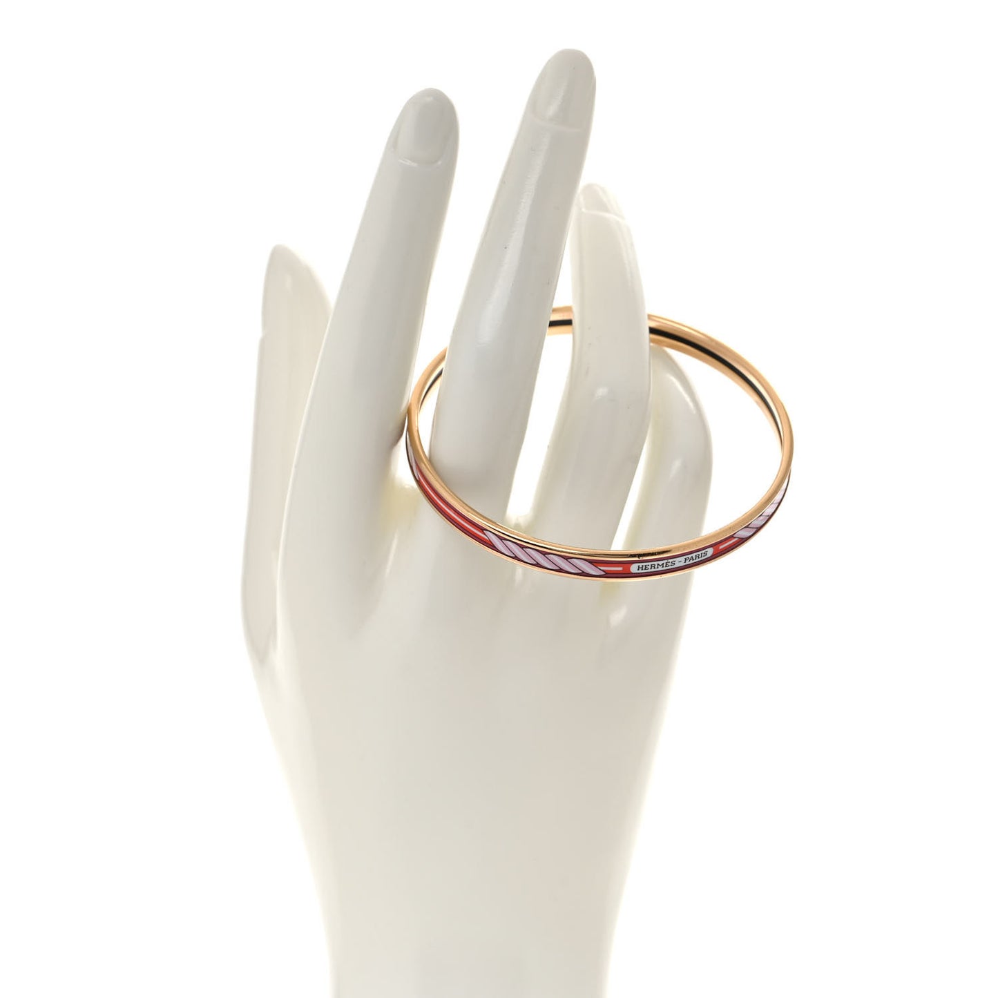 Enamel Quadrige Printed Extra Narrow Bracelet 65