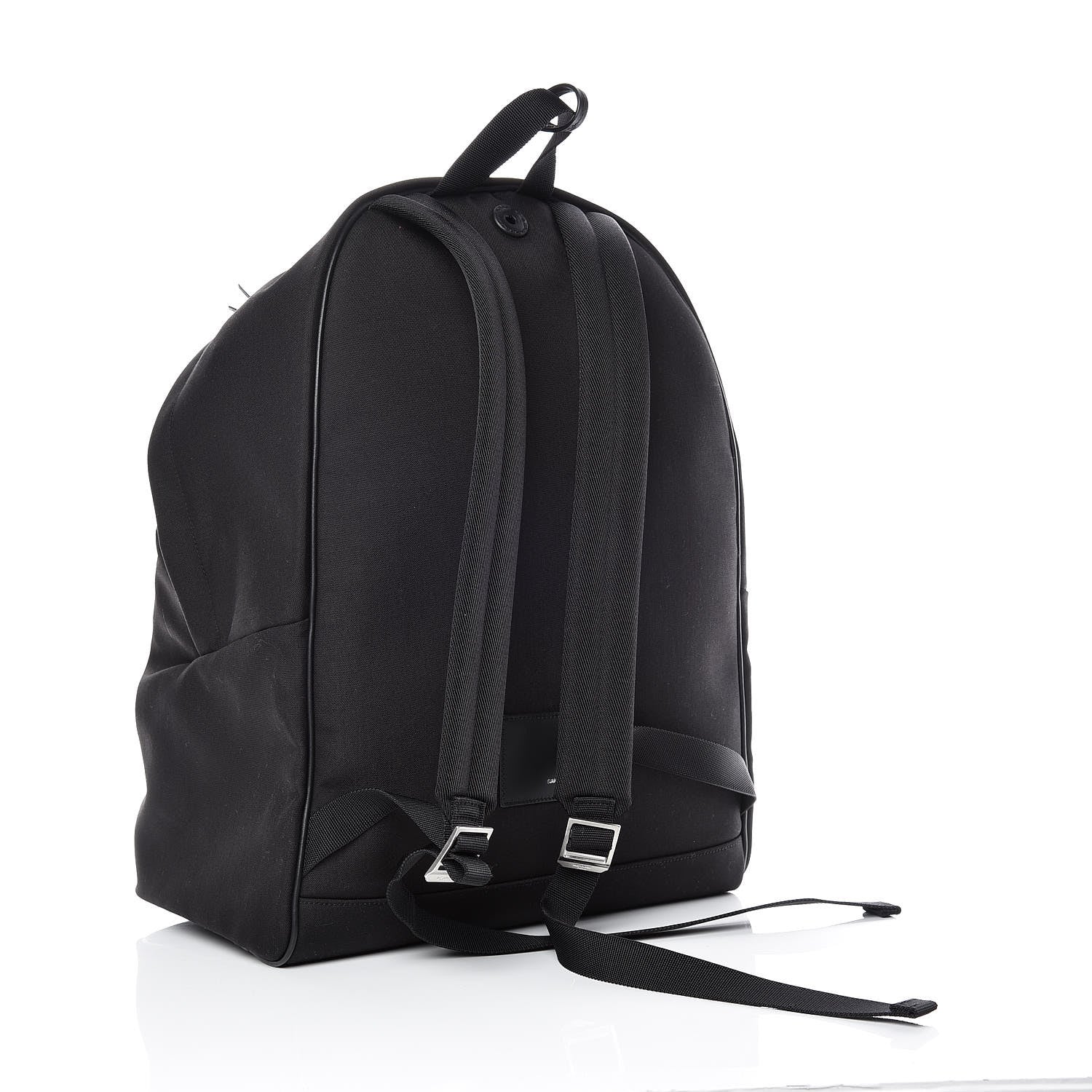 Saint Laurent Canvas Nylon Giant City Backpack Black 3 of 10