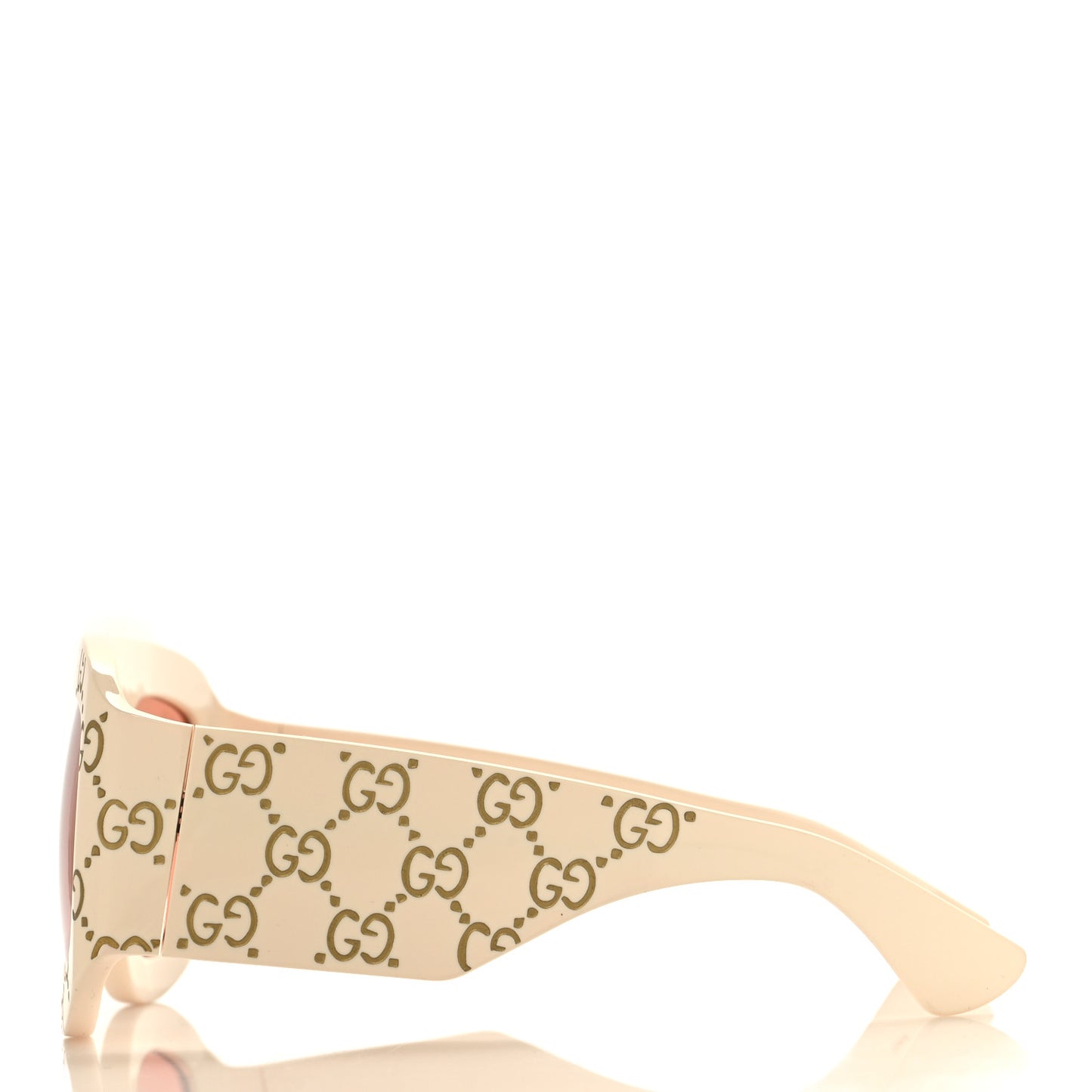 Acetate Monogram Shield Sunglasses GG0983S White