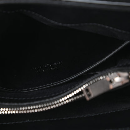 Saint Laurent Calfskin Y Quilted Monogram Small Loulou Chain Satchel Black 9 of 10