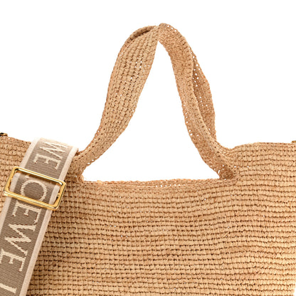 Loewe Raffia Mini Slit Tote Bag Natural Tan 8 of 11