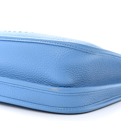 Hermes Taurillon Clemence Evelyne III PM Bleu Paradis 10 of 16