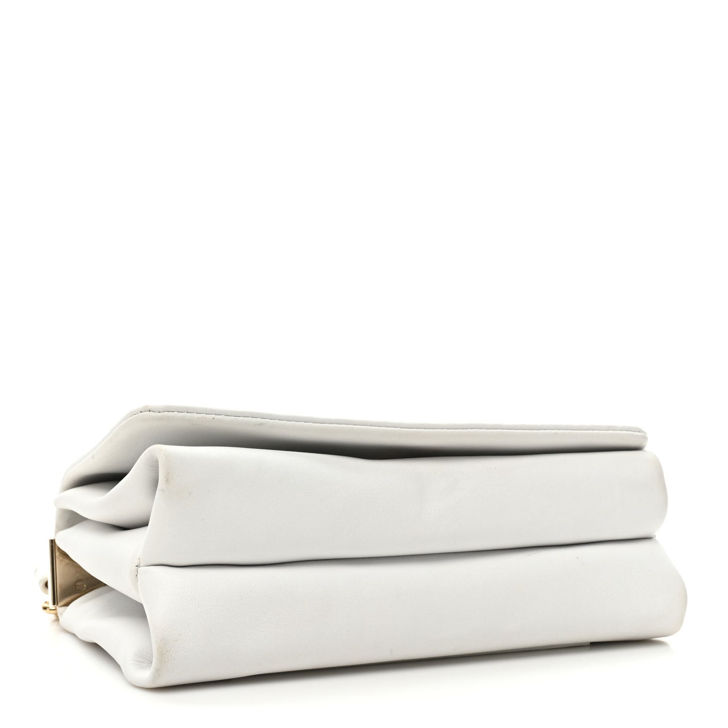 Palazzo Medusa Flap Bag White