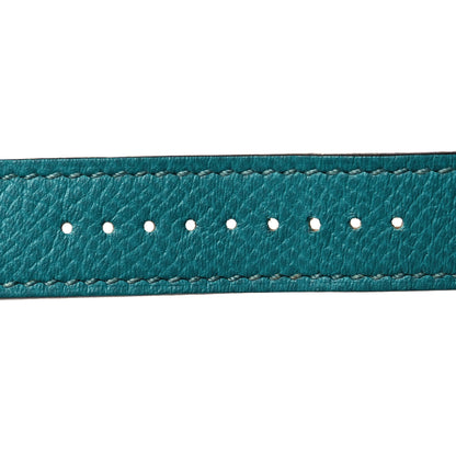 Hermes Epsom 38mm Apple Watch Double Tour Strap Bleu Paon 3 of 7