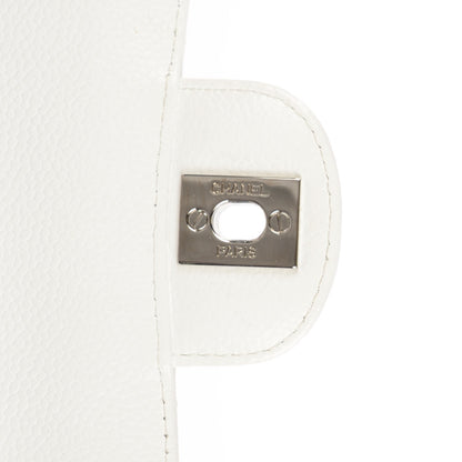 Chanel Caviar Quilted Medium Double Flap White 8 of 9