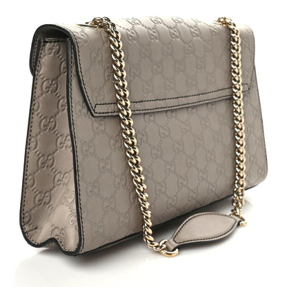 Gucci Soft Guccissima Medium Emily Chain Shoulder Bag Storm Grey 4 of 11