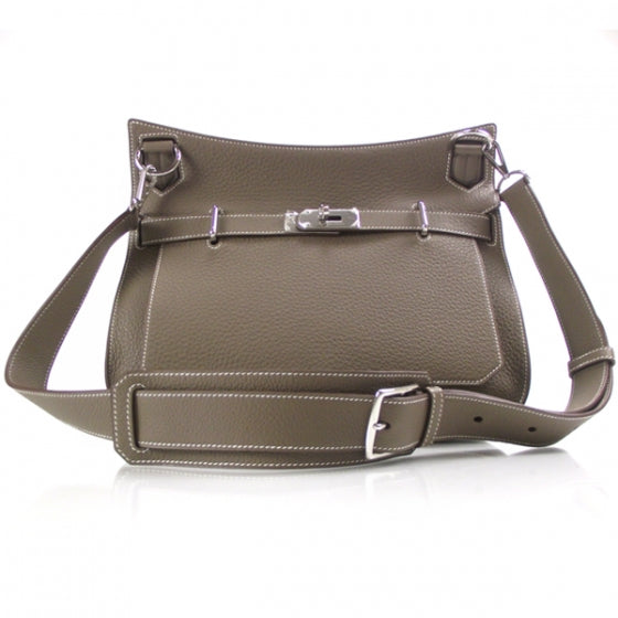 Hermes Taurillon Clemence Jypsiere Gypsy 35 Etoupe 1 of 11