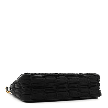 Prada Tessuto Nylon Gaufre Shoulder Bag Black 4 of 9