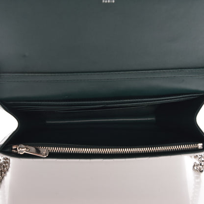 Christian Dior Lambskin Cannage Tri-Color Miss Dior Promenade Pouch Blue Celeste Deep Green 5 of 9