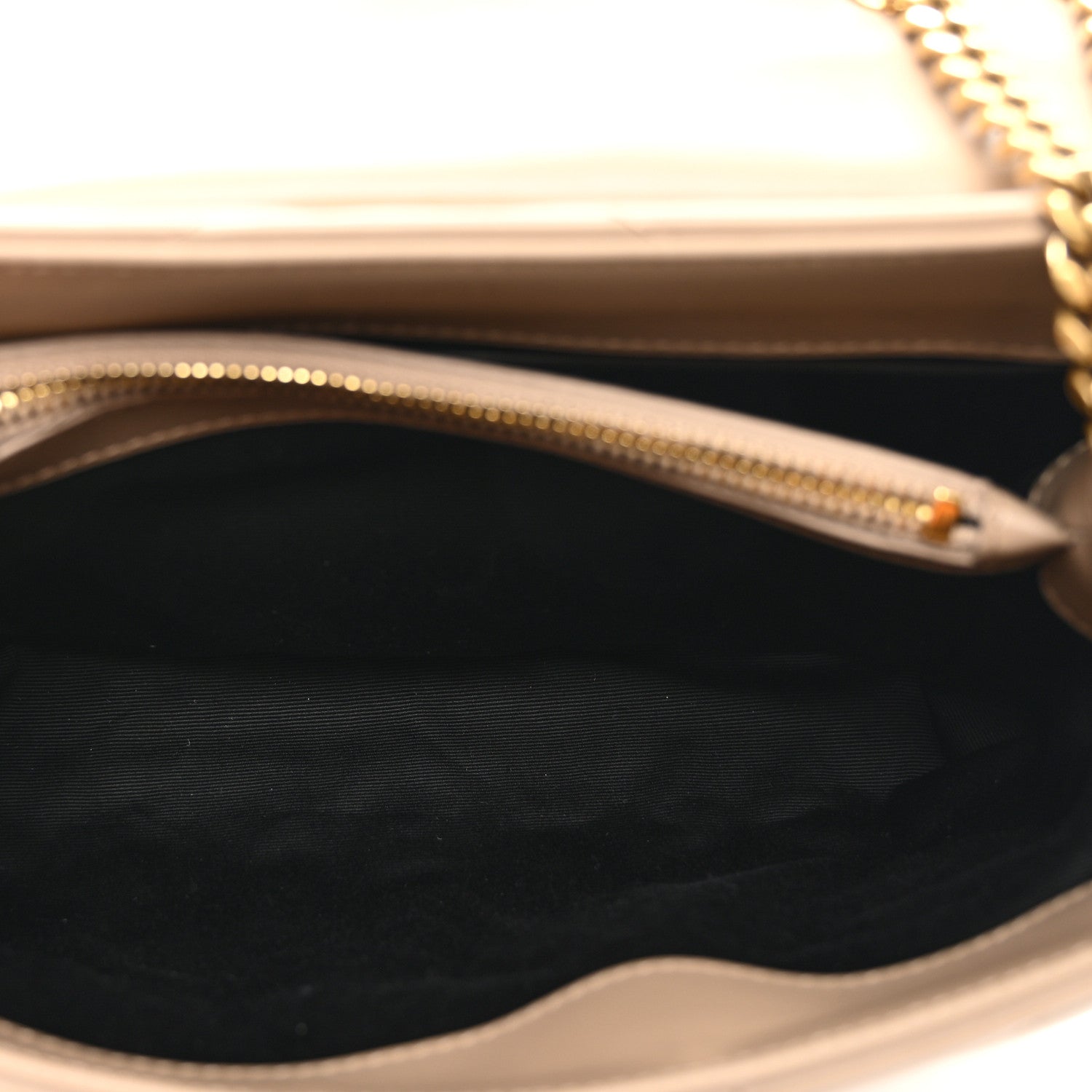 Saint Laurent Calfskin Y Quilted Monogram Small Loulou Chain Satchel Dark Beige 5 of 11