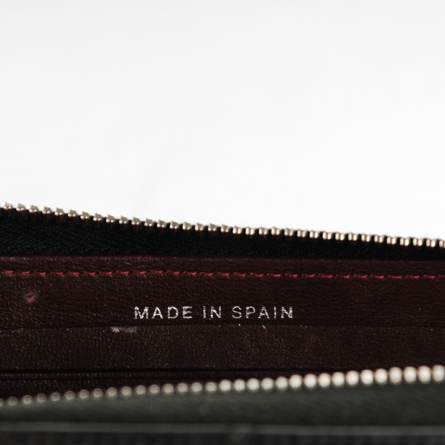 Lambskin Quilted Small Zip Around Wallet Black