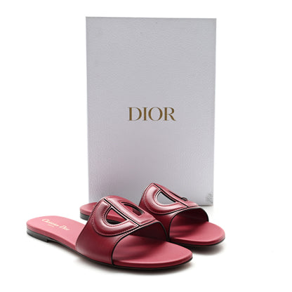 Christian Dior Lambskin Rubber Dioriviera Dioract Slide 35 White 40 Strawberry 9 of 9