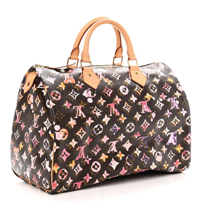 Louis Vuitton Watercolor Aquarelle Speedy 35 Brown 3 of 11