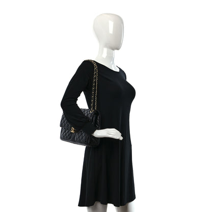 Chanel Shiny Lambskin Quilted Pocket Flap Black 2 of 10