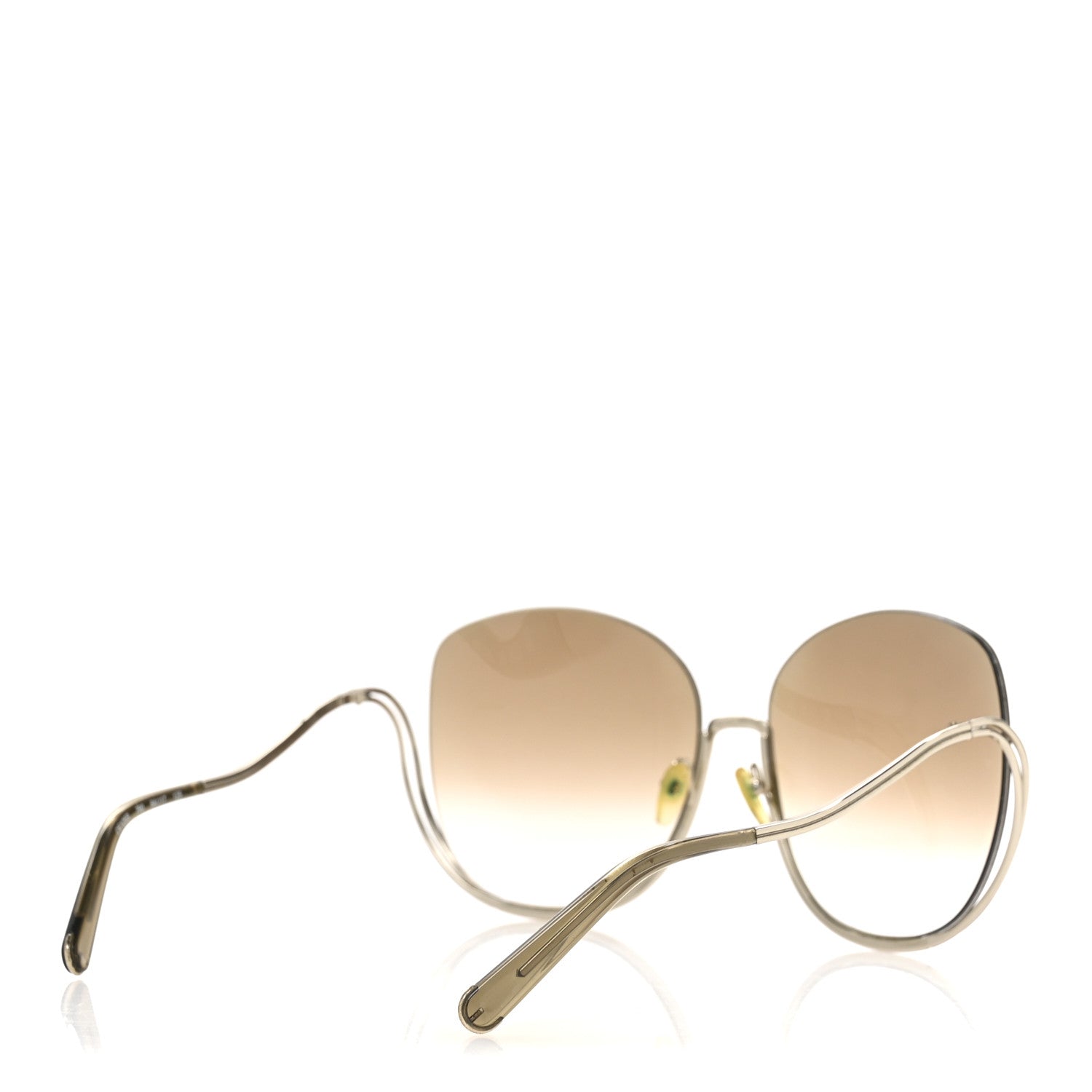 Chloe Oversized Round Milla Sunglasses CE125S Gold 4 of 6