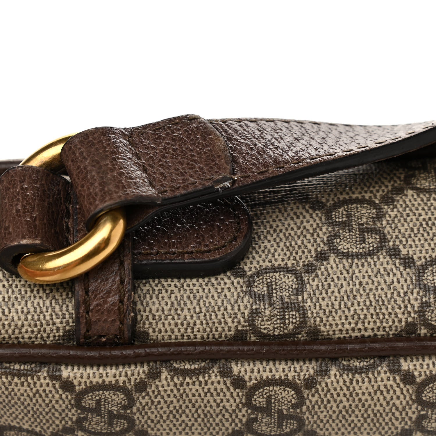 Gucci GG Supreme Monogram Web Small Ophidia Messenger Bag Brown 11 of 15