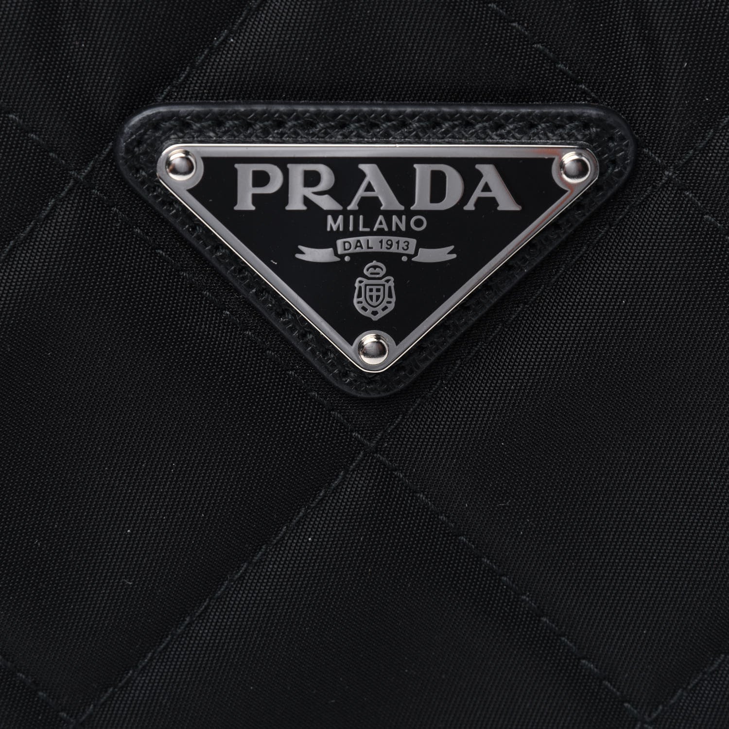 Prada Nylon Tessuto Impuntu Quilted Backpack Black 12 of 13
