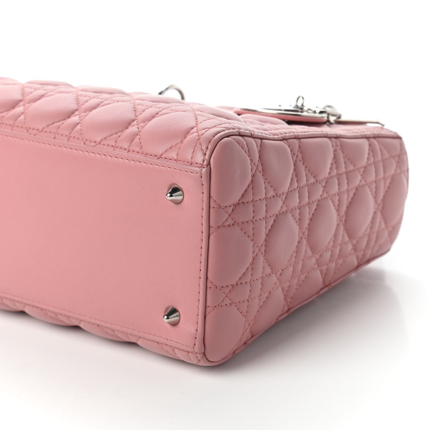 Lambskin Cannage Medium Lady Dior Pink