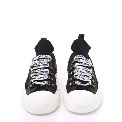 Christian Dior Technical Mesh Calfskin Womens Walk'N'Dior High Top Sneaker 36.5 Black 3 of 7