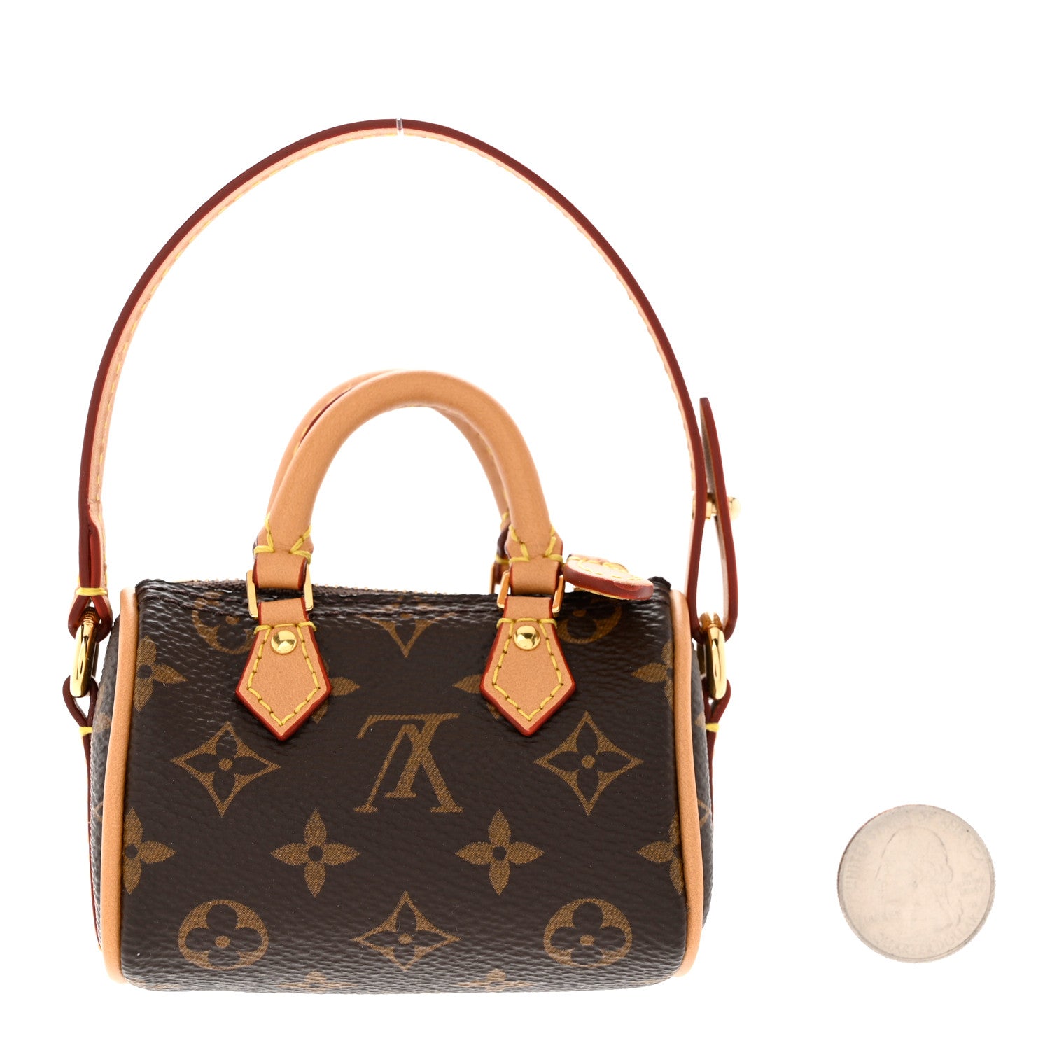 Louis Vuitton Monogram Micro Speedy Bag Charm 2 of 5
