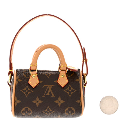Louis Vuitton Monogram Micro Speedy Bag Charm 2 of 5