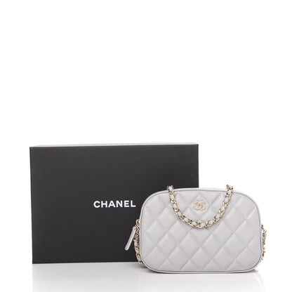 Chanel Caviar Quilted Camera Case Grey 11 of 11