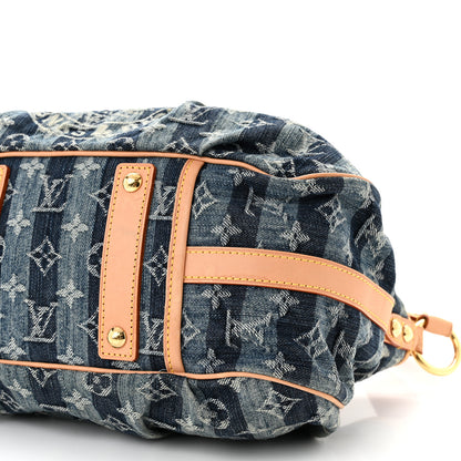 Louis Vuitton Denim Raye Porte Epaule MM 9 of 12