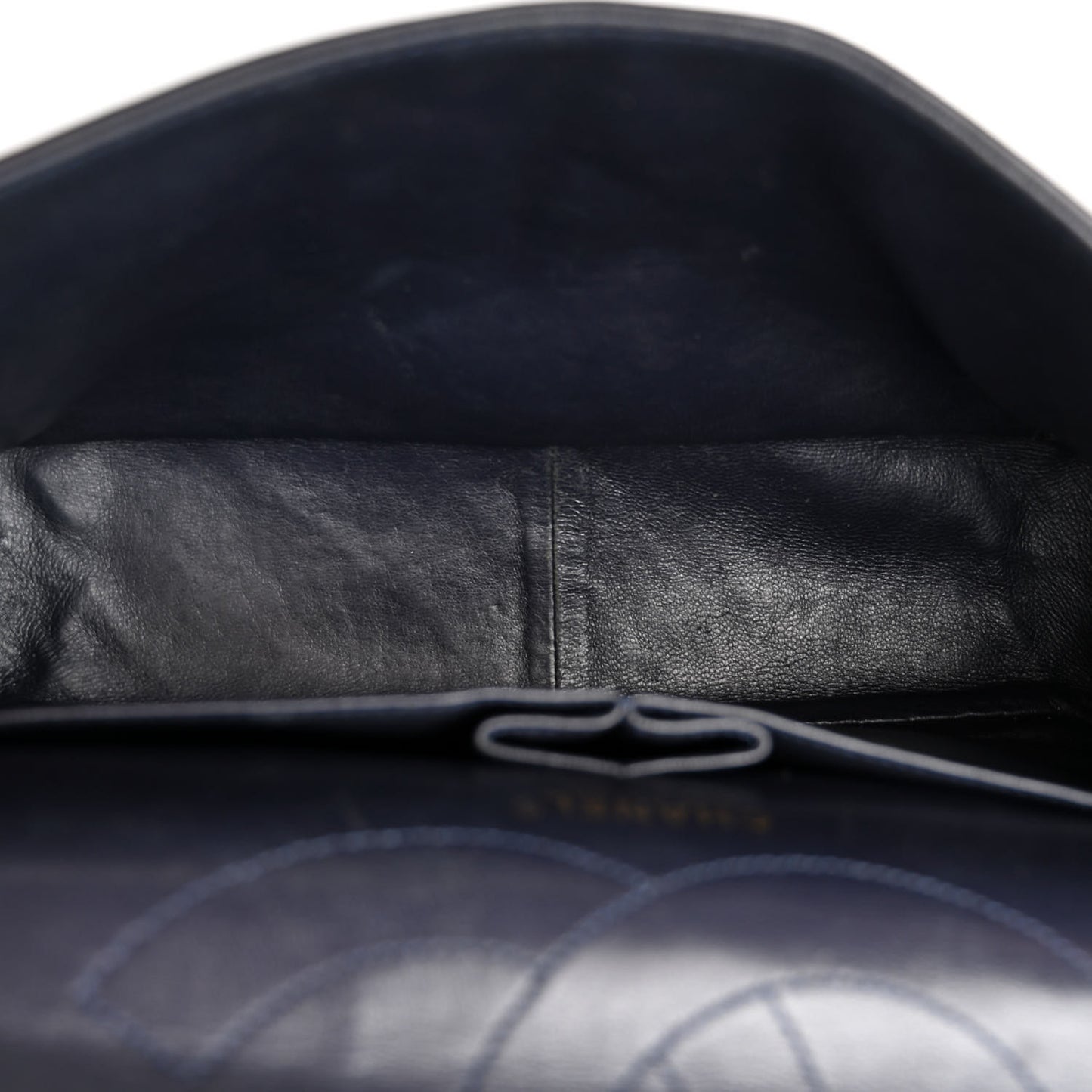 Aged Calfskin Quilted 2.55 Reissue 227 Flap Navy Blue