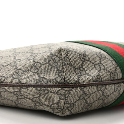 Gucci GG Supreme Monogram Web Small Ophidia Half Moon Hobo Brown 8 of 9