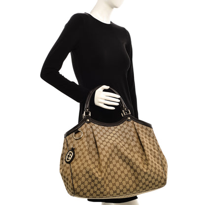 Gucci Monogram Large Sukey Tote Dark Brown 2 of 7