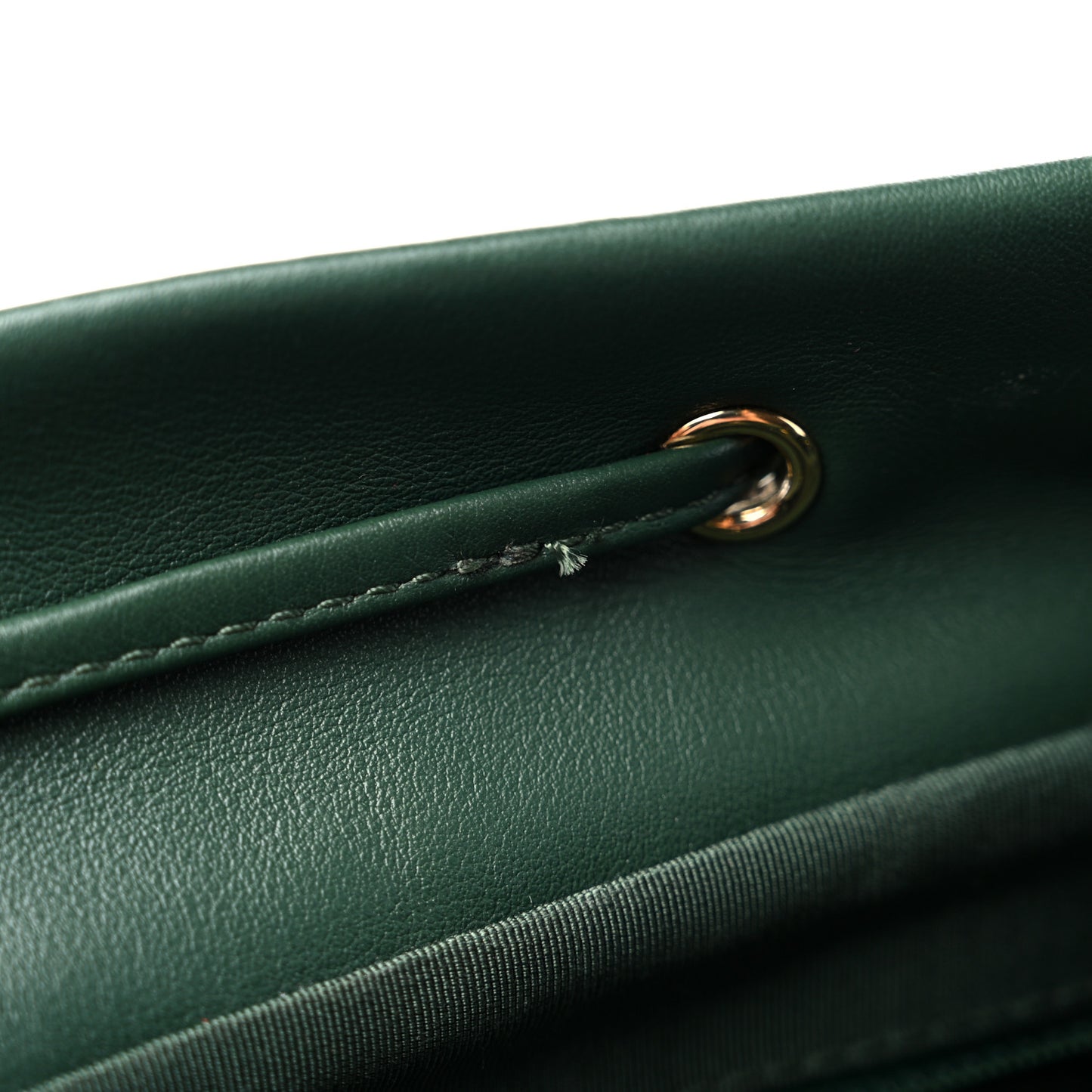 Calfskin Quilted Large Urban Spirit Backpack Dark Green