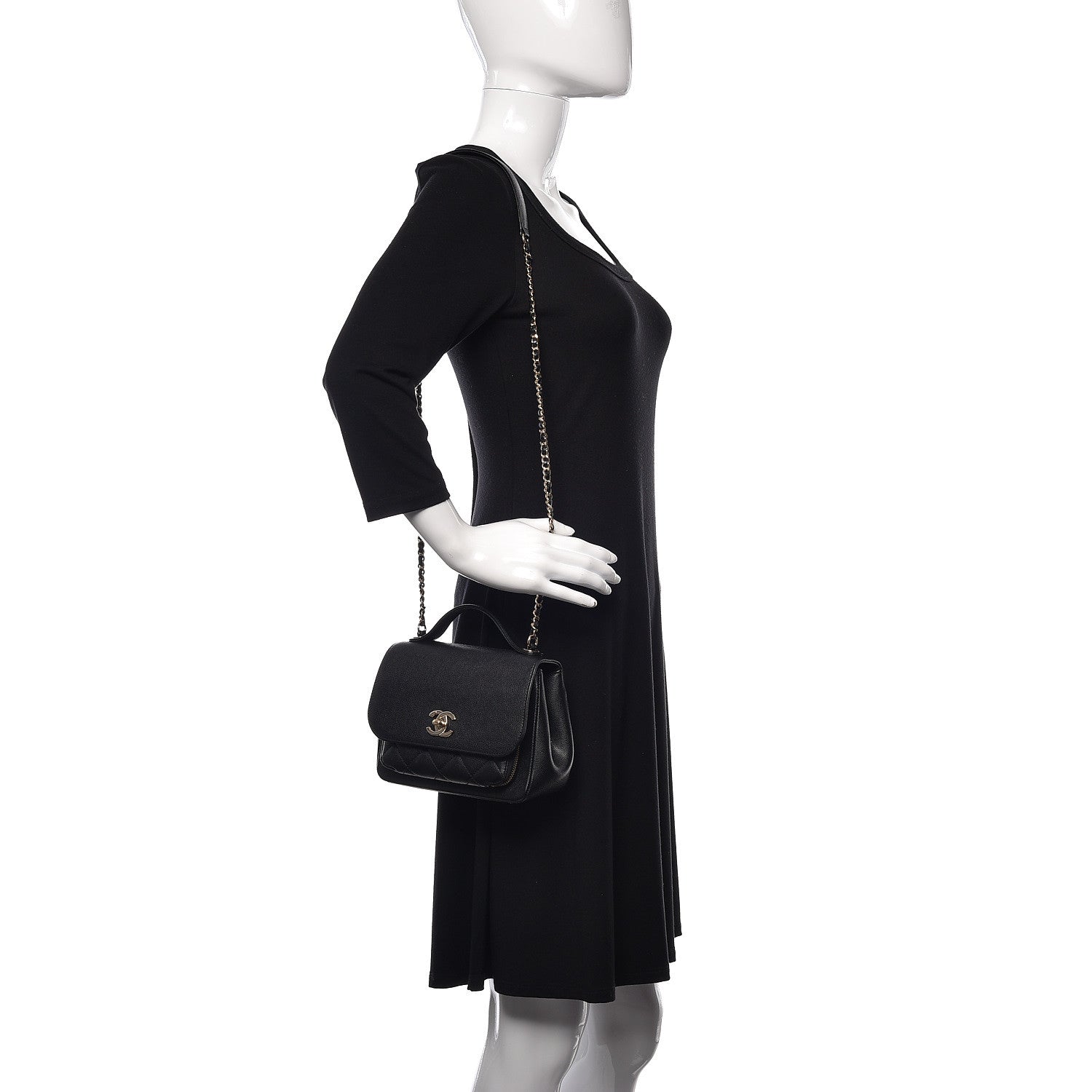 Chanel Caviar Quilted Small Business Affinity Flap Black 2 of 12