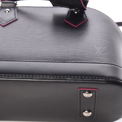 Louis Vuitton Epi Alma BB Black Hot Pink 9 of 15