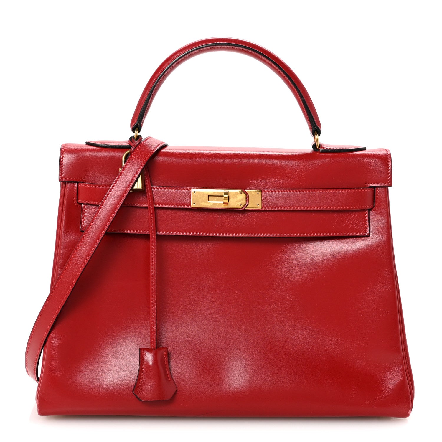 Hermes Box Kelly Retourne 32 Rouge Vif 1 of 17