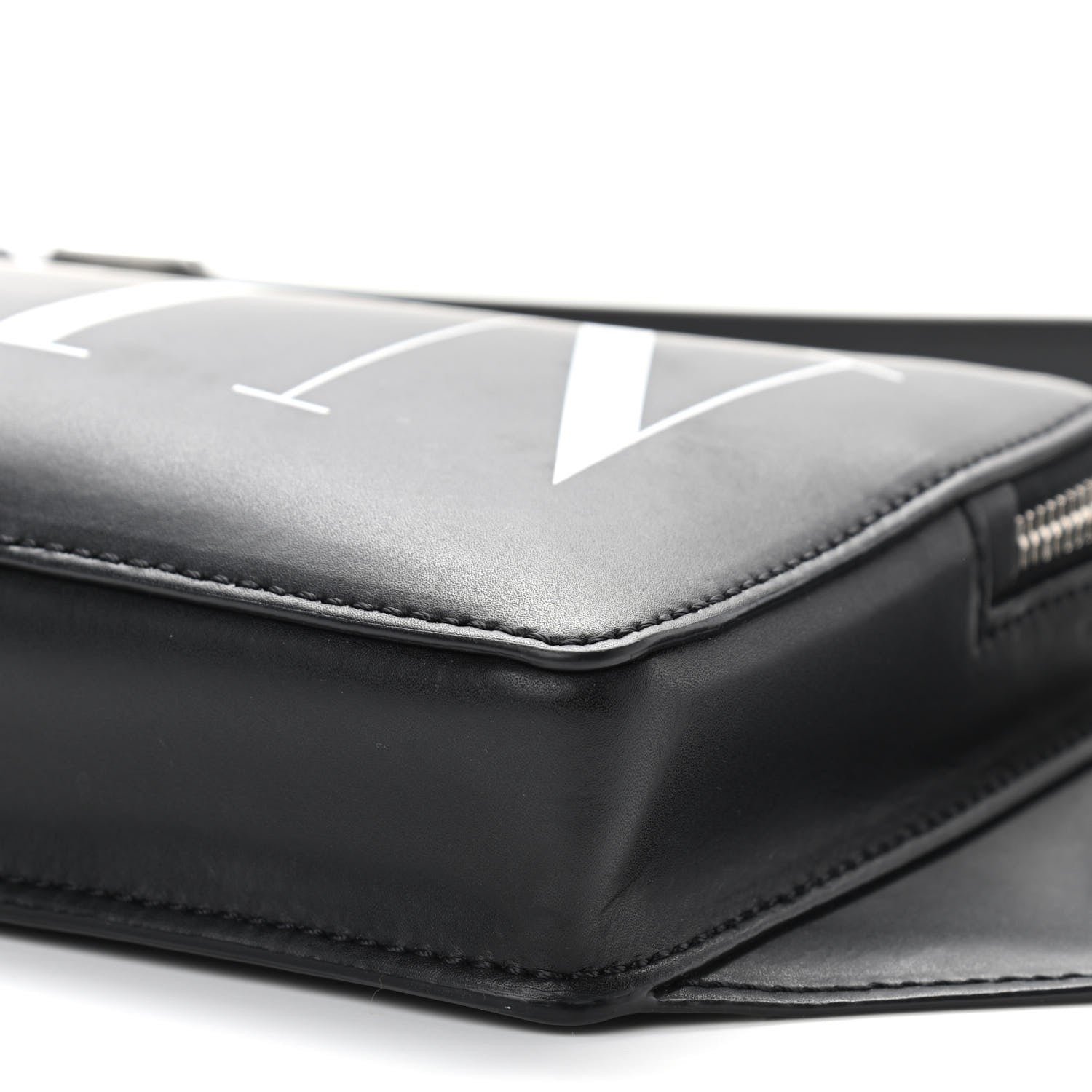 Valentino Garavani Calfskin VLTN Belt Bag Black White 8 of 8