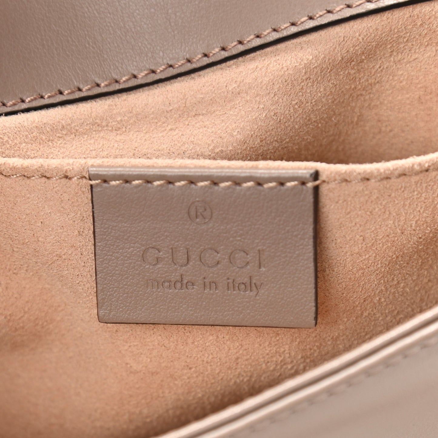 Calfskin Matelasse Mini GG Marmont Shoulder Bag Porcelain Rose
