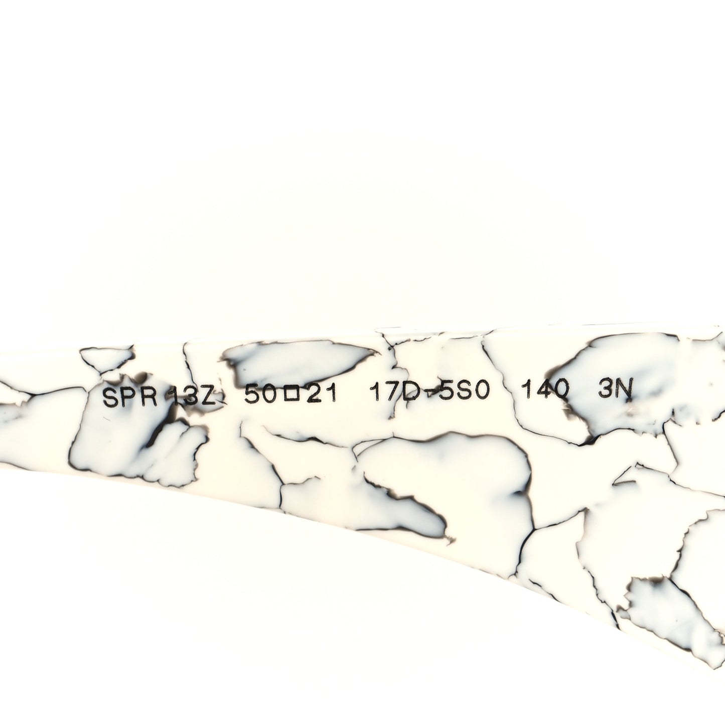 Acetate Symbole Sunglasses SPR 13Z White Marble
