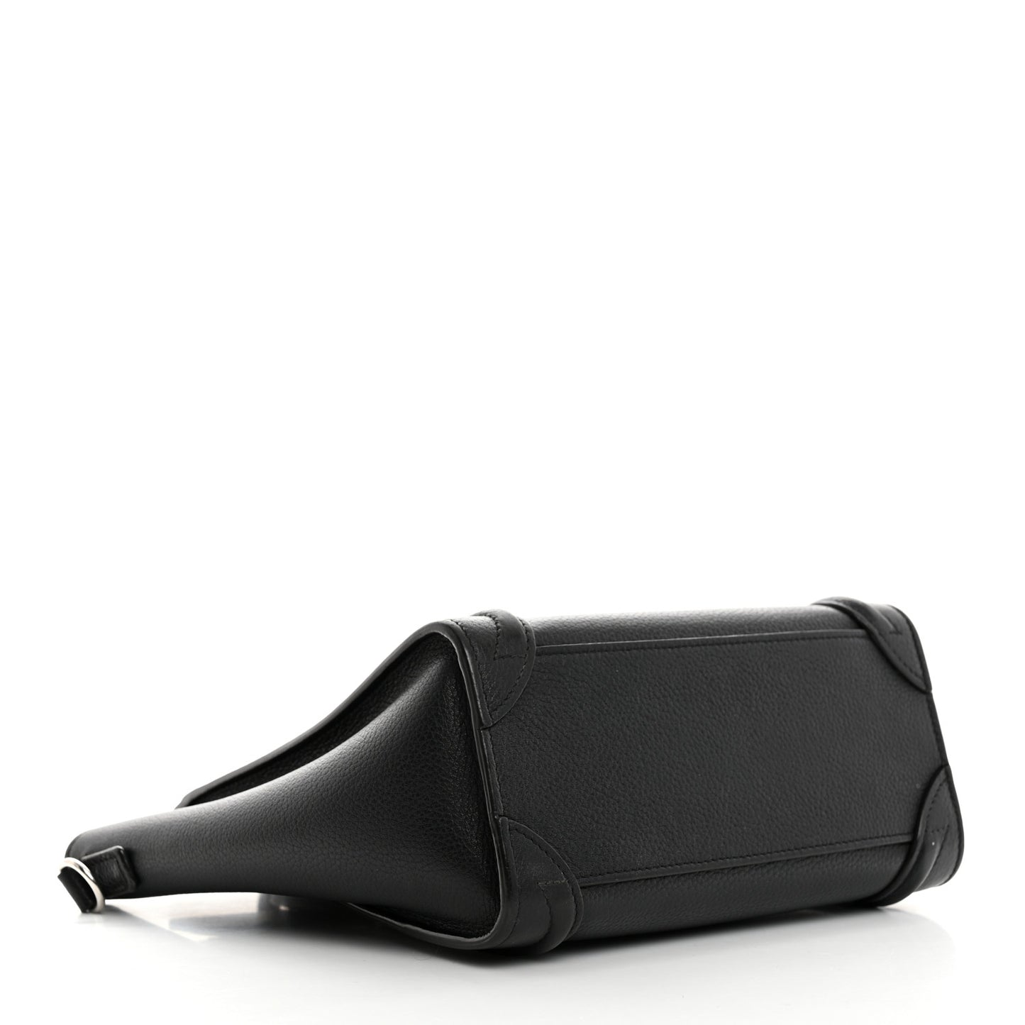 Drummed Calfskin Nano Luggage Black