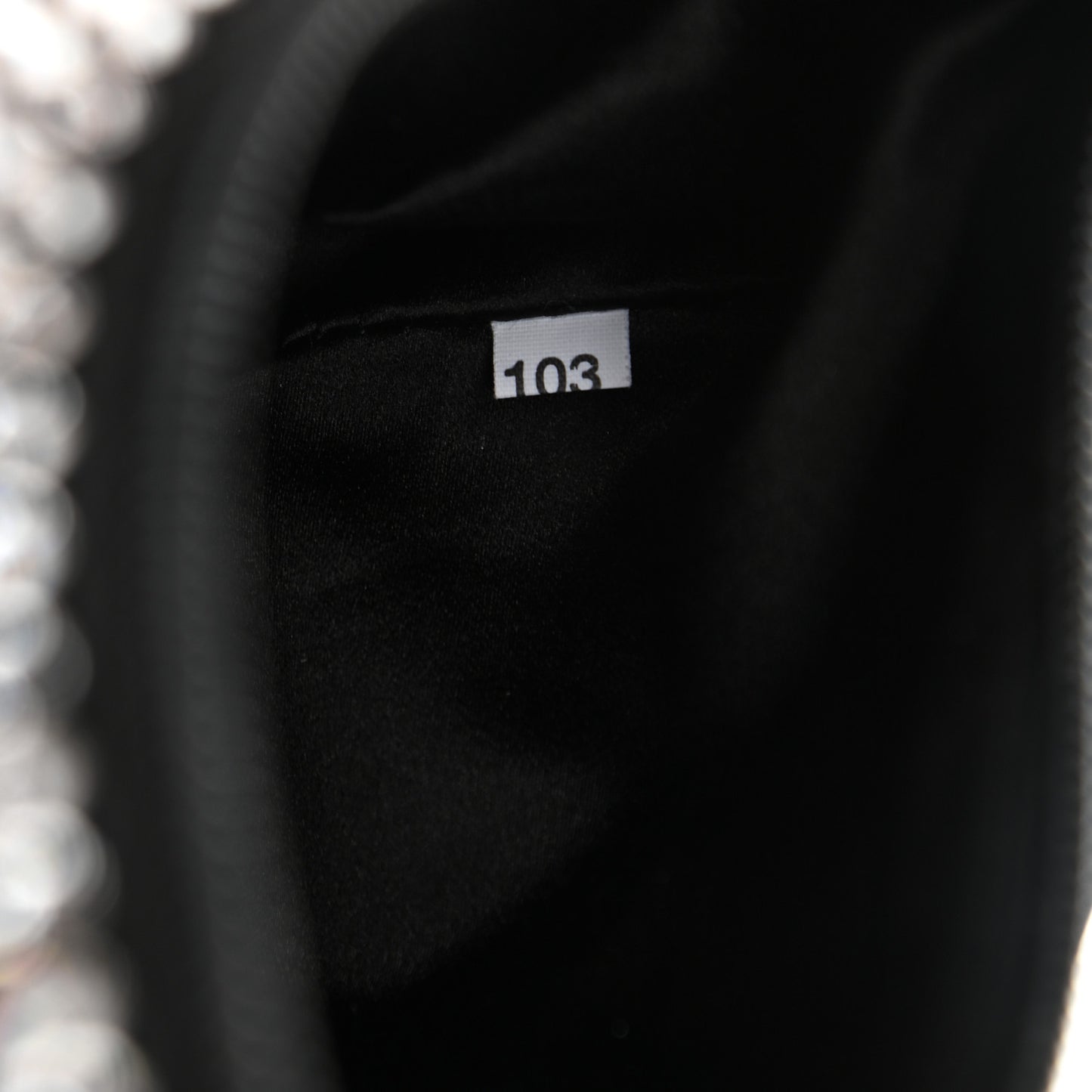 Satin Crystal Mini Re-Edition 2000 Bag Cristal