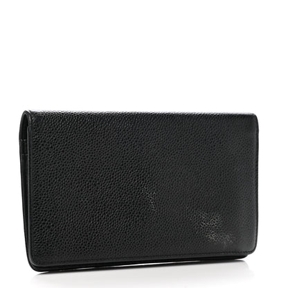 Chanel Caviar Timeless CC Yen Wallet Black 3 of 8